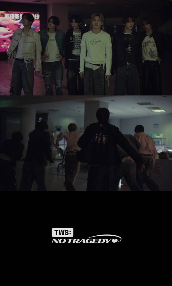 투어스의 미니 5집 앨범 'NO TRAGEDY'는 정해진 운명에 순응하지 않고 주체적으로 사랑을 완성해 가는 이야기를 담은 앨범이다. /플레디스 엔터테인먼트