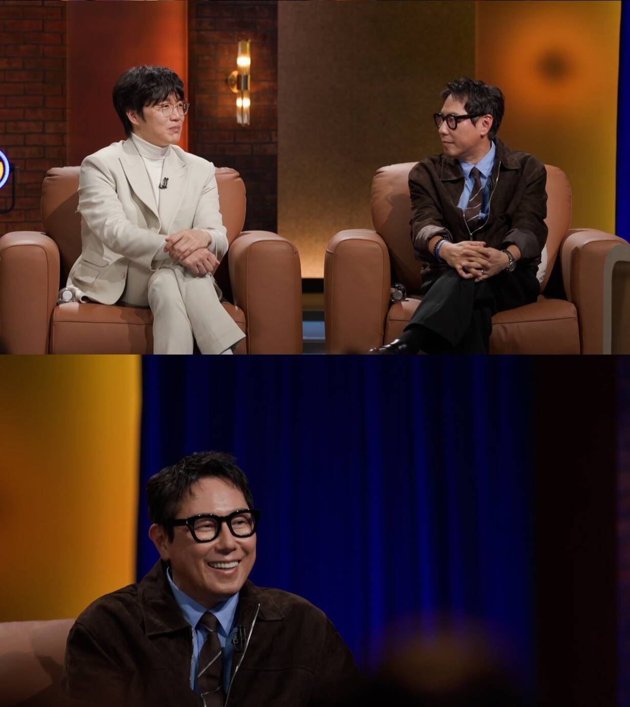 '질문들4'에 출연한 성시경(위쪽 사진 왼쪽)과 윤종신은 그간의 음악적 서사와 앞으로의 계획을 전했다. /MBC