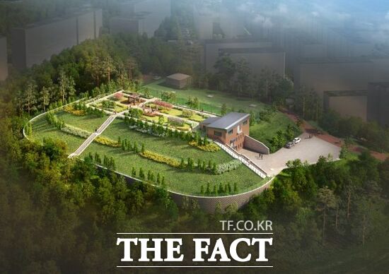 경기 고양시가 원당재정비촉진지구 재개발로 물 수요 급증이 예상됨에 따라 기존 2800㎥ 규모에서 4400㎥를 추가 증설해 총 7200㎥ 규모로 조성할 예정인 주교배수지 조감도 /고양시