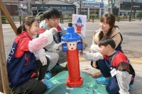  현대모비스, 임직원과 사회공헌…소화전 도색 누적 1000개 달성