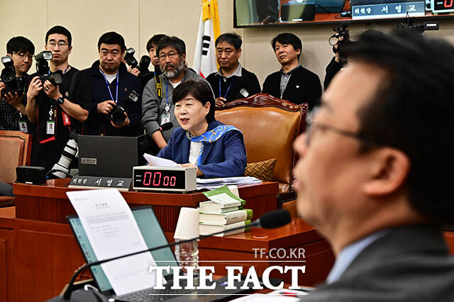 발언하는 서영교 국조특위 위원장.