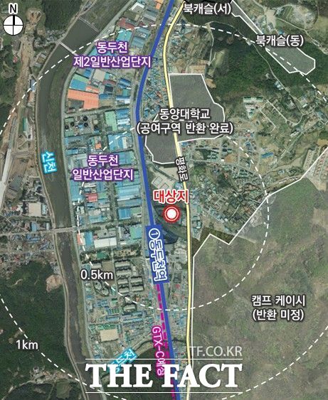 경기 동두천시가 GTX-C 노선 연장 계획에 따라 31일 최종 결정(변경) 고시한 동두천역 일원 도시관리계획(도시계획시설) /동두천시