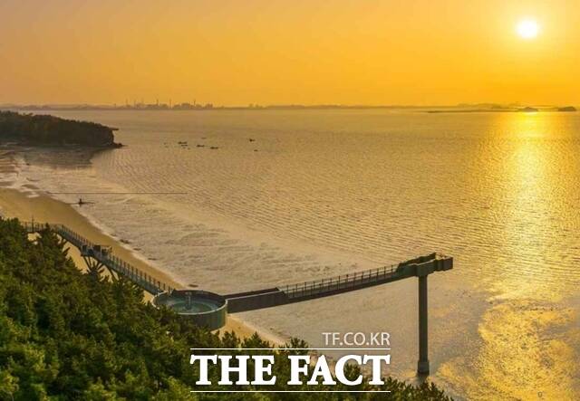 충남 서천군 장항스카이워크 일몰. / 서천군