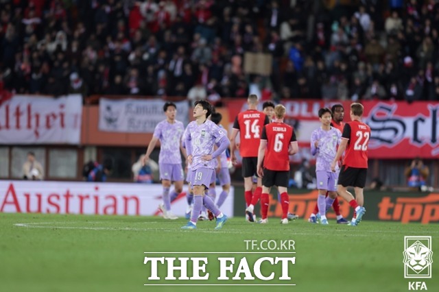 홍명보 감독이 이끄는 한국축구대표은 1일 오스트리아와 유럽 원정 2차 평가전을 갖고 2026 북중미 월드컵 최종 엔트리 선정을 위한 마지막 시험무대를 마쳤다./빈(오스트리아)=KFA