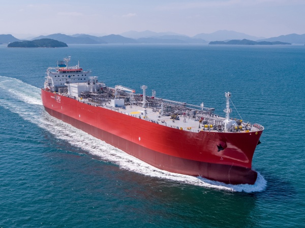 삼성중공업이 건조한 대형가스운반선. /삼성중공업