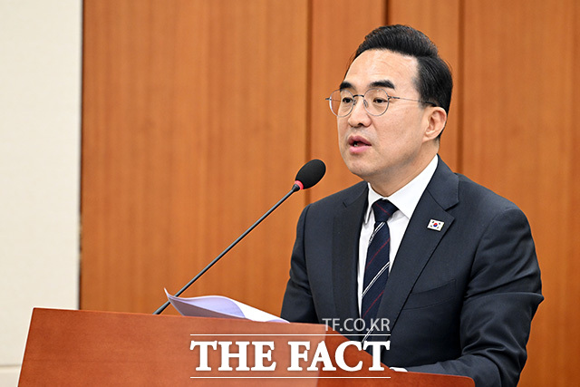 추경예산안 관련 보고하는 박홍근 기획예산처 장관.