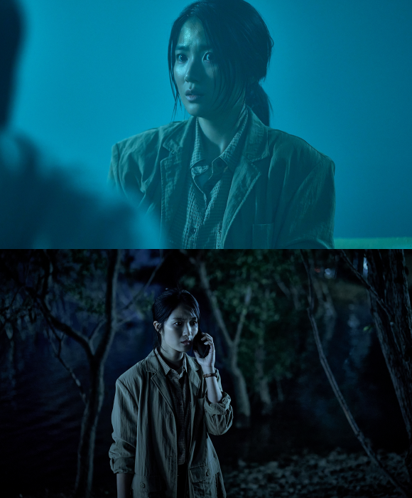 김혜윤은 촬영팀을 이끄는 PD 수인 역을 맡아 첫 호러에 도전했다. /㈜쇼박스