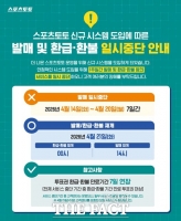  스포츠토토, ‘신규 시스템 도입’에 따른 발매 일시 중단