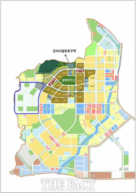 알파탄약고 위치도. /평택시