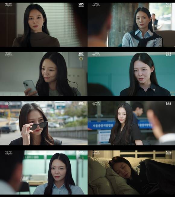 이솜이 열연한 '신이랑 법률사무소'는 망자의 한을 통쾌하게 풀어주는 신들린 변호사 신이랑(유연석 분)과 승소에 모든 것을 건 냉혈 엘리트 변호사 한나현(이솜 분)의 이야기를 그린다. /방송 화면 캡처