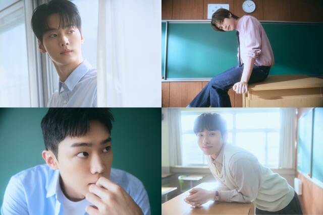 배우 차학연 김재현 김동규 손정혁(왼쪽 위부터 시계 방향)이 출연하는 쿠팡플레이 '로맨스의 절댓값'이 오는 4월 17일 공개된다. /쿠팡플레이