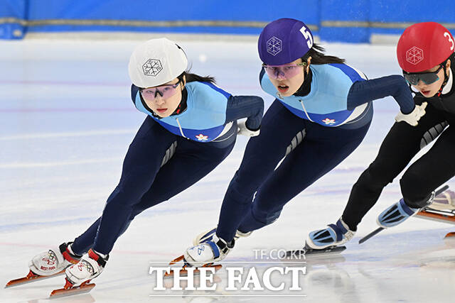 7일 오후 서울 양천구 목동실내빙상장에서 '2026-2027 쇼트트랙 국가대표 선발전'이 열리고 있다. /김성렬 기자