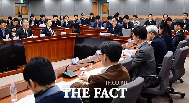 김영수 국무조정실 국무1차장이 9일 오전 서울 종로구 정부서울청사 별관에서 열린 '드론·대드론 통합 TF' 제2차 전체회의에 참석해 모두발언을 하고 있다. /임영무 기자