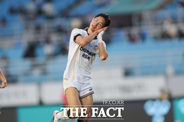 충남아산의 해결사로 기대를 모으고 있는 김종민./K리그