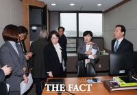  서울중앙지검 영상녹화조사실 현장검증하는 조작기소 국조특위 [TF사진관]