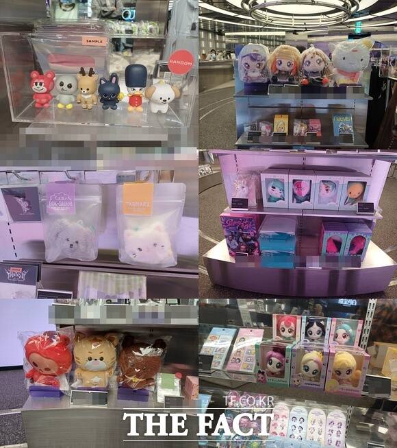 요즘 가장 인기 있는 MD는 아티스트의 캐릭터 상품이다. SM엔터테인먼트의 오프라인 몰 '광야'에도 수많은 캐릭터 인형 상품이 진열돼 있었다. /정병근기자