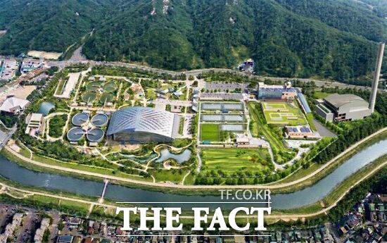 경기 의정부시가 추진하고 있는 공공하수처리시설 현대화사업 대상인 장암 공공하수처리시설 부지 조감도 /의정부시