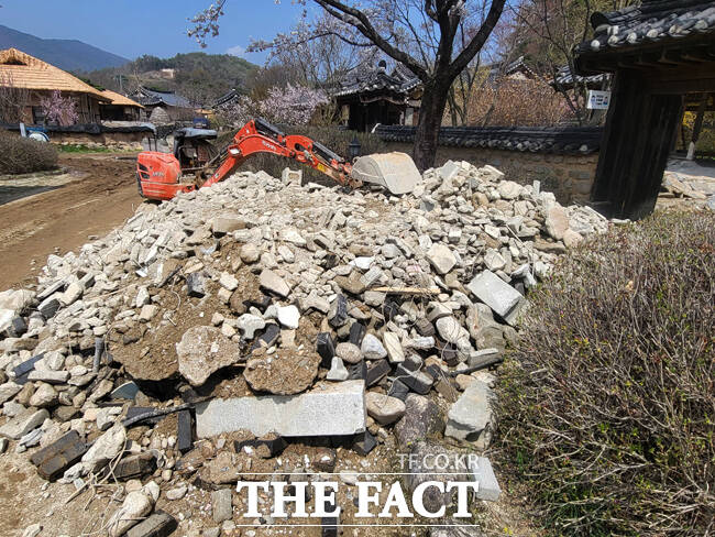 무방비 상태로 방치된 폐 콘크리트. /김성권 기자