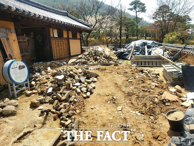 아수라장으로 변한 공사 현장. /김성권 기자