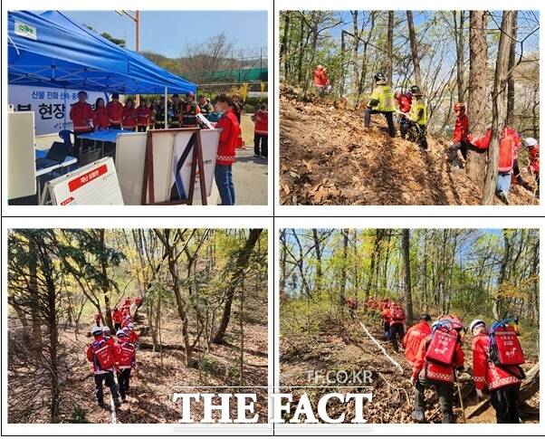 13일 인천시와 서구가 산불 발생 시 신속한 대응과 효과적인 초동 진화 체계 구축을 위해 유관 기관 합동 산불 진화 훈련을 실시했다. /인천시