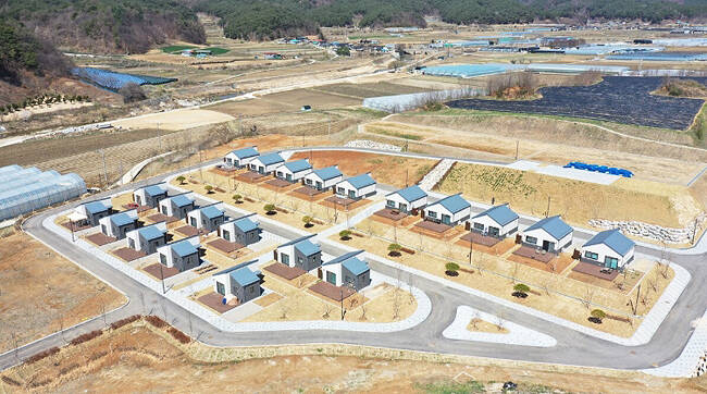 물야면에 조성된 경북형 작은정원으로 입주자 모집 당시 5대 1의 경쟁률을 기록 했다. /봉화군