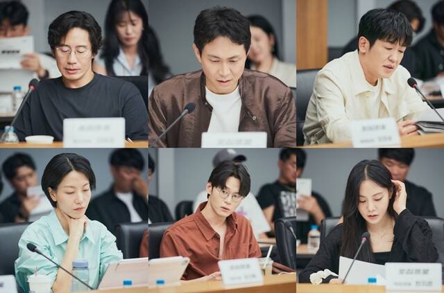 배우 신하균 오정세 허성태 한지은 이학주 김신록(왼쪽 위부터 시계방향)이 출연하는 '오십프로'는 오는 5월 22일 오후 9시 50분 첫 방송한다. /MBC