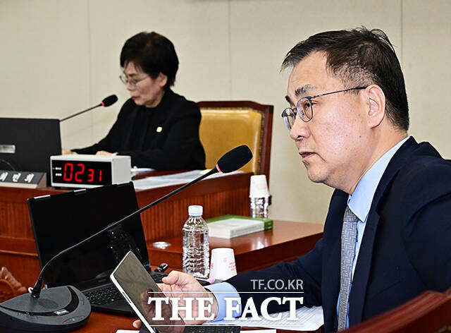 고광헌 방미심위 위원장 후보자 인사청문경과보고서 채택의 건에 반대 의사 밝히는 최형두 국민의힘 의원.