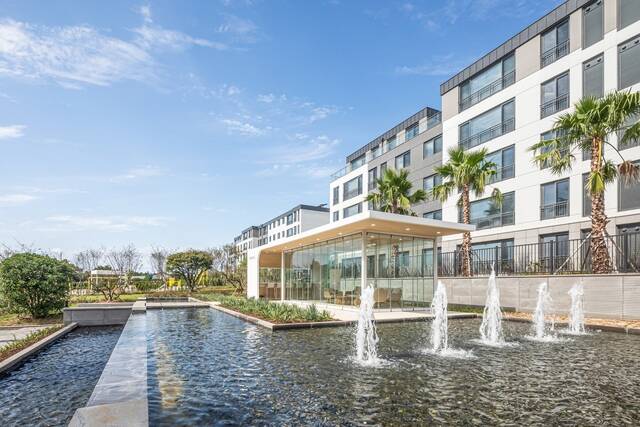 한화 건설부문은 제주영어교육도시 배후 지역에 조성한 '한화포레나 제주에듀시티' 재분양을 진행한다. 사진은 한화포레나 제주에듀시티 전경. /한화 건설부문