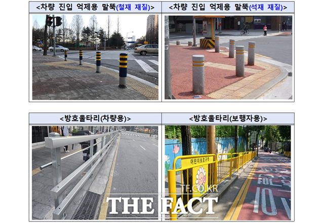 경찰청은 최근 5년간 보행자 교통사고 발생 현황 전수조사를 통해 사고다발 지역을 선정한 뒤 방호용 울타리 등 보행자 안전시설을 보강할 계획이라고 14일 밝혔다. /경찰청