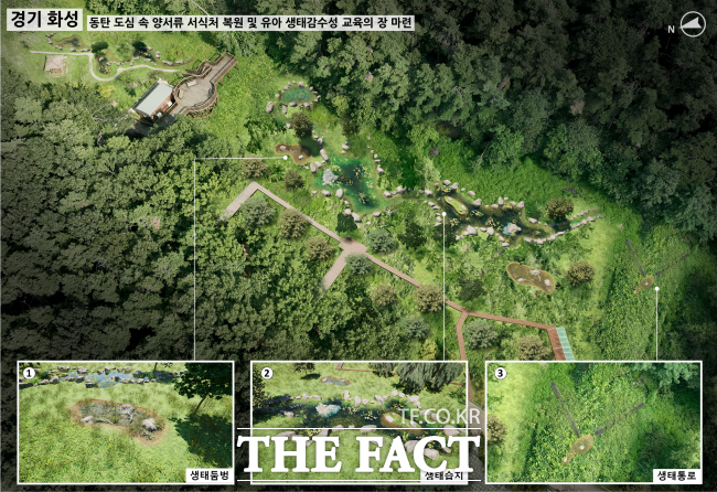 선납숲공원 생태계 복원사업 조감도. /화성시