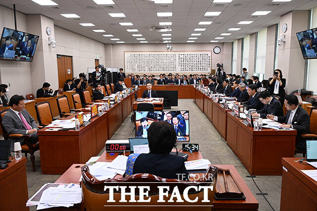 윤석열 정권 정치검찰 조작기소 의혹 사건 진상규명 국정조사특별위원회 청문회가 진행되고 있다.