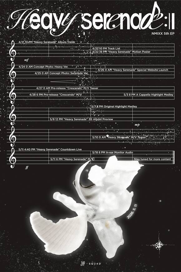 엔믹스는 트랙리스트와 콘셉트 포토 등 다양한 콘텐츠를 순차적으로 공개할 예정이다. /JYP엔터테인먼트