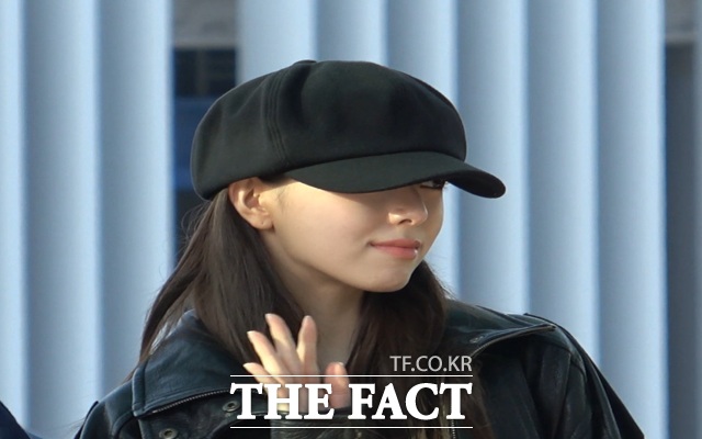 있지의 유나. /인천국제공항=오승혁 기자