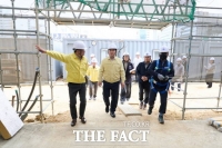  오세현 아산시장, 'The새로이센터' 생활문화시설 공사 현장 점검