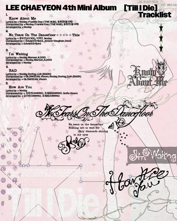 이채연은 28일 오후 6시 네 번째 미니앨범 'Till I Die'를 발매한다./데이원드림