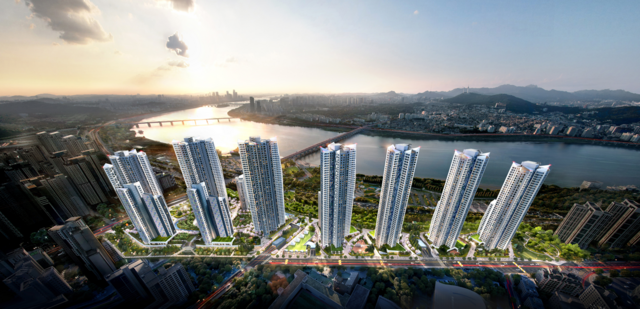 서울시 서초구 신반포2차아파트가 2056가구 규모의 대형 재건축이 확정됐다. 사진은 신반포2차 조감도. /서울시