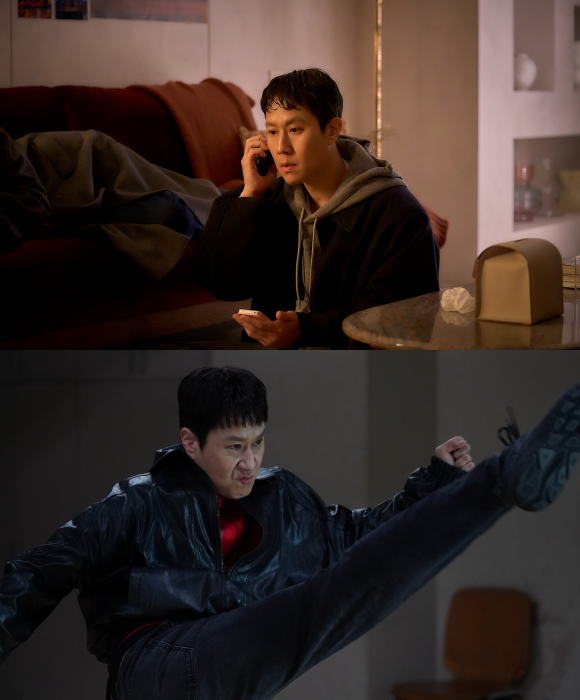 정우는 직접 시나리오를 쓰고 공동 연출과 주연까지 맡은 '짱구'로 관객들과 만난다. 그는 꿈을 향해 끝까지 밀어붙이는 서울 자취생의 거침없는 용기를 전하고 세상 한복판에서 생존해 나가는 이들에게 공감과 위로를 전한다. /㈜바이포엠스튜디오