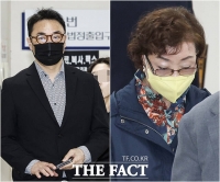  '양평 공흥지구 특혜 의혹' 법원 출석하는 김건희 모친과 김진우 씨 [TF사진관]