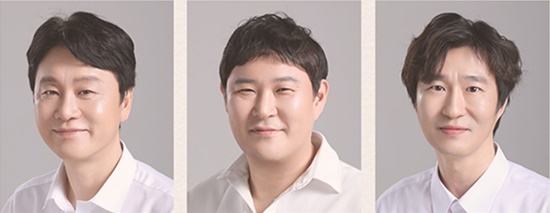 '엄마 사랑해' 이번 시즌은 오는 5월 1일부터 7월 26일까지 대학로 아트하우스에서 공연되며, 조혜련이 엄마 역과 연출을 맡아 중심을 잡는다. 위 사진 왼쪽부터 시계방향으로, 김학도, 조지환, 임영식, 손수아, 정주희, 이서주. /아트하우스