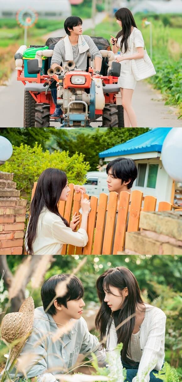 SBS 새 수목드라마 '오늘도 매진했습니다' 제작진이 배우 안효섭(맨 위 왼쪽)과 채원빈의 인터뷰를 공개했다. /SBS