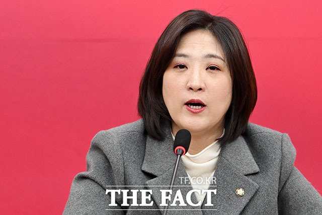 국민의힘이 20일 장애인의 날을 맞아 장애인 5대 핵심 공약을 발표했다. 사진은 최보윤 국민의힘 의원. /남용희 기자