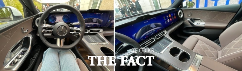 메르세데스-벤츠가 20일 서울에서 공개한 디 올-뉴 일렉트릭 C-클래스의 내부. /문은혜 기자