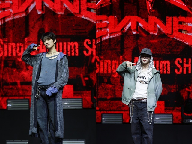 멤버 박지후(왼쪽)와 문정현이 속한 그룹 이븐이 20일 오후 6시 첫 번째 싱글 뱉어 (Backtalk)를 발매하고 새로운 도약에 나선다. /젤리피쉬엔터테인먼트