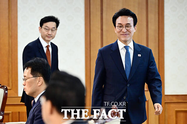 김민석 국무총리가 21일 오전 서울 종로구 정부서울청사에서 열린 전남광주통합특별시 출범 준비 점검회의에 참석해 모두발언을 하고 있다. /임영무 기자