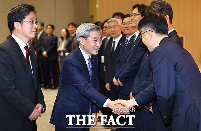 신현송 한국은행 신임 총재가 21일 오전 서울 중구 한국은행에서 열린 취임식에서 취임사를 하고 있다. /박상민 기자