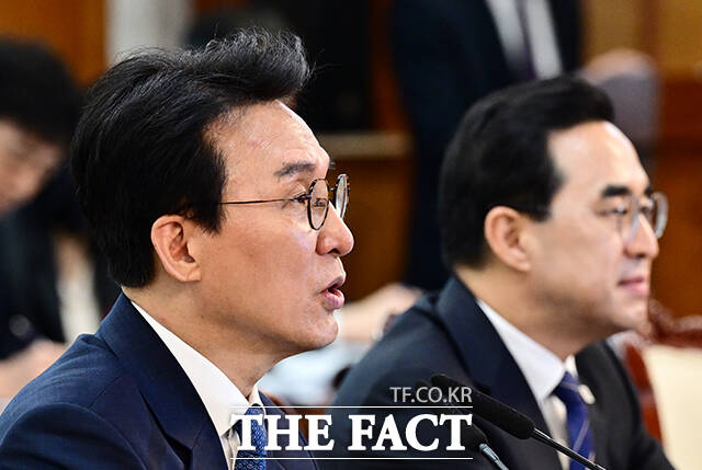 김민석 국무총리가 21일 오전 서울 종로구 정부서울청사에서 열린 전남광주통합특별시 출범 준비 점검회의에 참석해 모두발언을 하고 있다. /임영무 기자