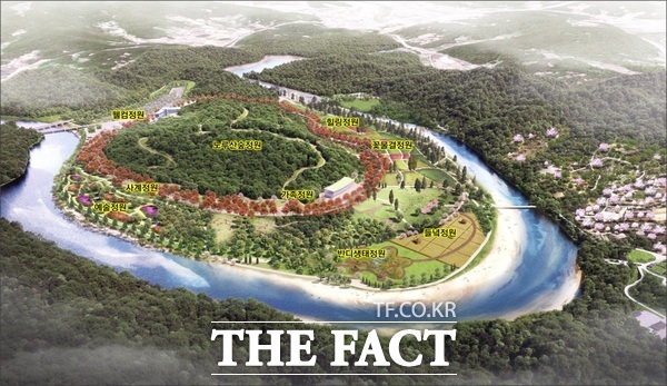 노루벌 지방정원 조성 사업 조감도. /대전시