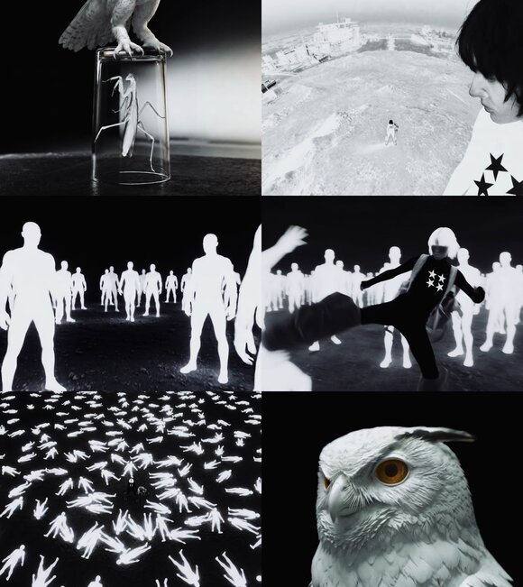 영상은 모든 것을 꿰뚫어 보는 듯한 글라우의 시선을 따라 위아래가 뒤바뀐 세상이 펼쳐지며 곡이 지닌 초현실적 무드를 표현했다. /미스틱스토리