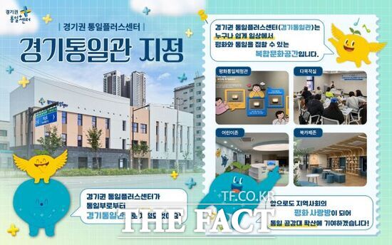 20일 통일부의 '경기 통일관'에 지정된 경기 의정부시 소재 '경기권 통일플러스센터' 안내 포스터. /경기도