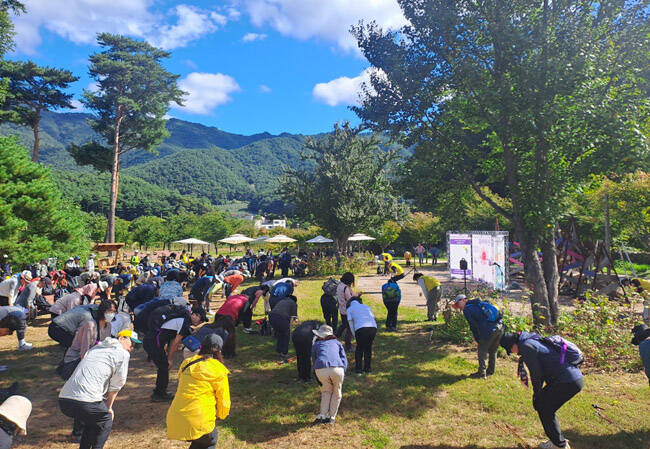 지난해 열린 외씨버선길 걷기 행사 모습. /봉화군